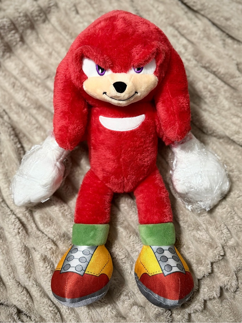 Build-A-Bear Knuckles the Echidna Plush Sonic the Hedgehog 2 - (Discontinued)